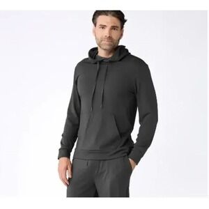 Cozy Earth XXL Bamboo Pullover Hoodie Charcoal Gray Relaxed Fit CEW0026